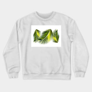 Palm leaves tropical design Crewneck Sweatshirt